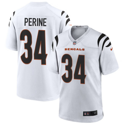 Samaje Perine Cincinnati Bengals 2026 Game Jersey - White