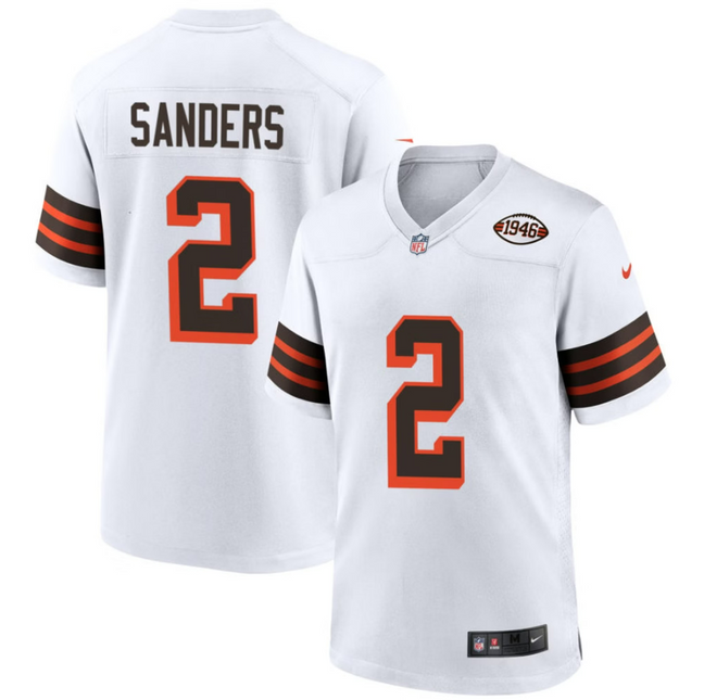 Shedeur Sanders Cleveland Browns 1946 Collection Alternate Jersey - White