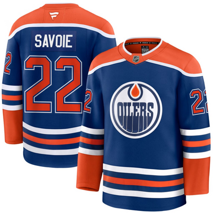 Matt Savoie Edmonton Oilers 2026 Home Premium Jersey - Royal