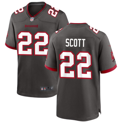 Keionte Scott Tampa Bay Buccaneers 2026 Alternate Game Jersey - Pewter