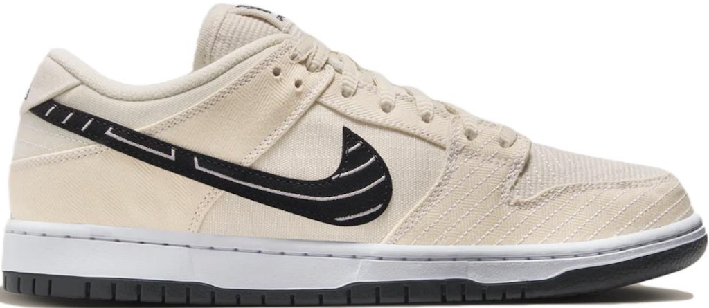 Men's Albino & Preto x Nike SB Dunk Low Jiu-Jitsu  Shoes