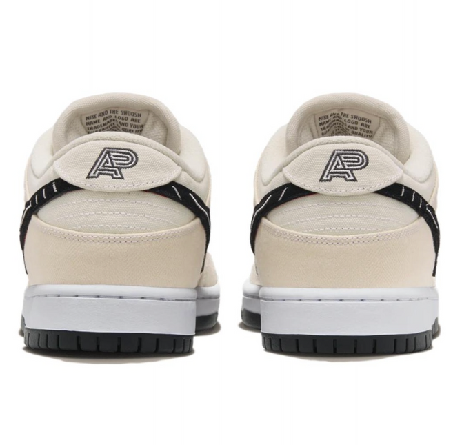 Men's Albino & Preto x Nike SB Dunk Low Jiu-Jitsu  Shoes