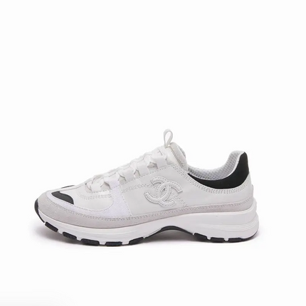 Chanel Women's CC Low-Top Sneakers Leather and Mesh
