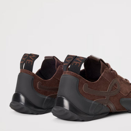 Men's Grip Sneaker In Calfskin Suede Dark Brown Sneakers