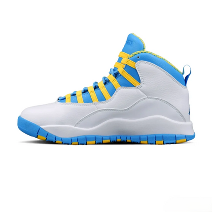 Men's Nike Air Jordan 10 Carolina Blue Yellow Shoes