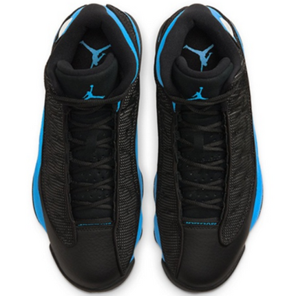 Men's Nike Air Jordan 13 Black University Blue Shoes