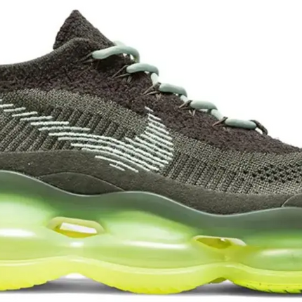 Men's Nike Air Max Scorpion Flyknit Cargo Khaki Volt Shoes