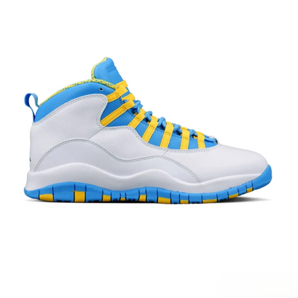 Men's Nike Air Jordan 10 Carolina Blue Yellow Shoes