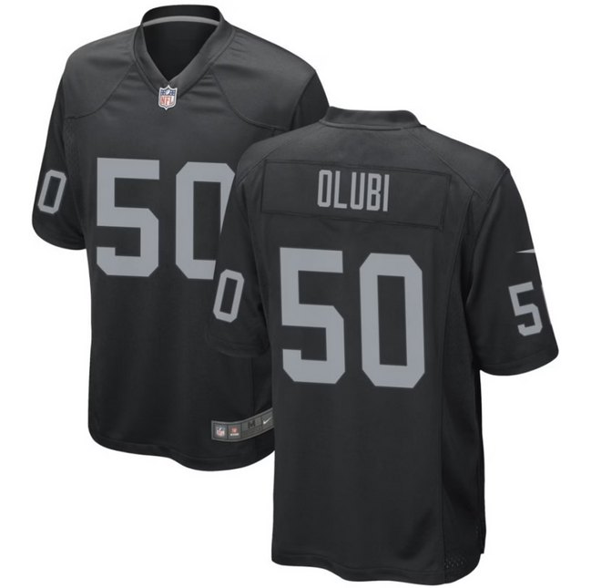 Segun Olubi Las Vegas Raiders 2026 Game Jersey - Black