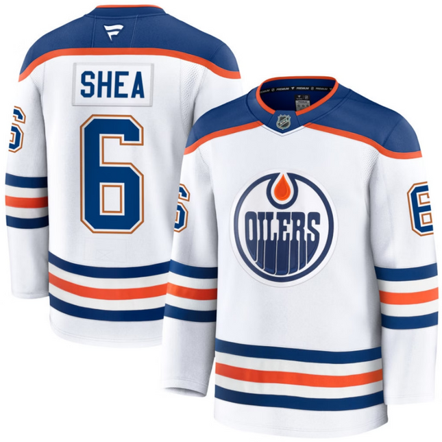 Ryan Shea Edmonton Oilers 2026 Away Premium Jersey - White