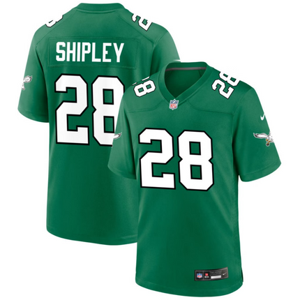 Will Shipley Philadelphia Eagles 2026 Alternate Game Jersey - Kelly Green