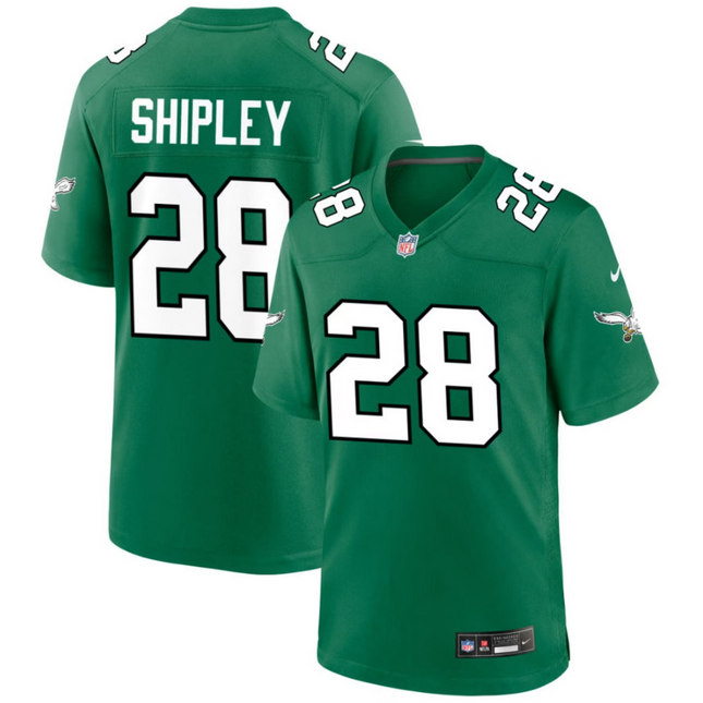 Will Shipley Philadelphia Eagles 2026 Alternate Game Jersey - Kelly Green