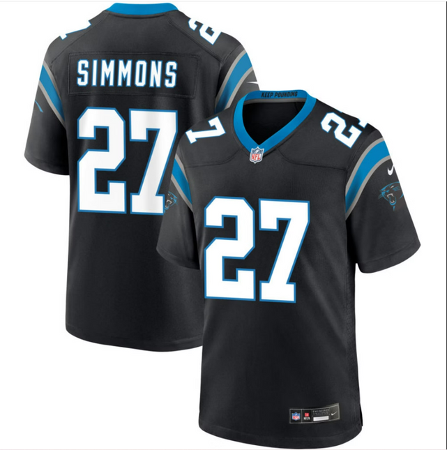 Isaiah Simmons Carolina Panthers 2026 Game Jersey - Black