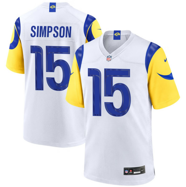 Ty Simpson Los Angeles Rams 2026 Game Jersey - White