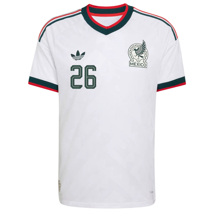 Mexico Armando Gonzalez Match Away Jersey 2026 - White