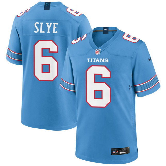 Joey Slye Tennessee Titans 2026 Game Jersey - Light Blue