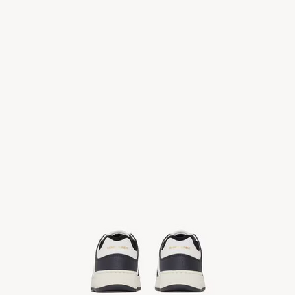 Men's Saint Laurent Low Top Black And White Sneakers
