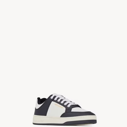 Men's Saint Laurent Low Top Black And White Sneakers