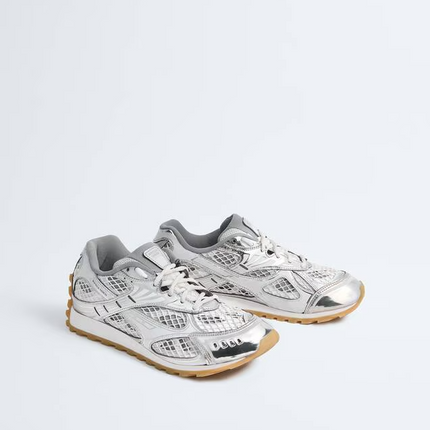 Men's Bottega Veneta Orbit Sneaker In Silver White