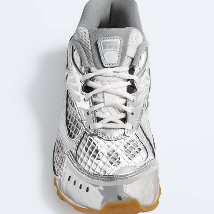 Men's Bottega Veneta Orbit Sneaker In Silver White