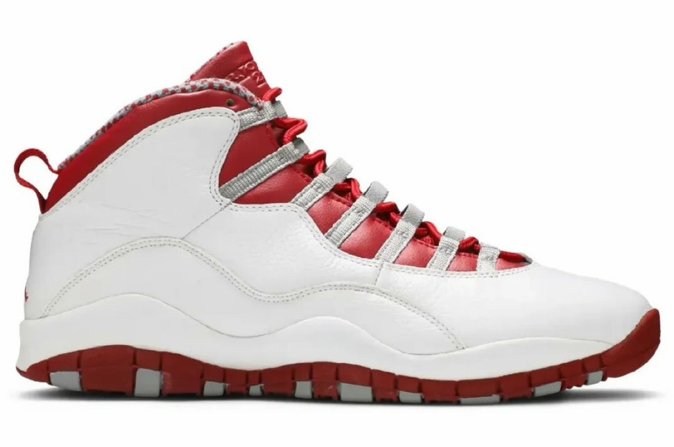 Men's Nike Air Jordan 10 Red Steel Shoes