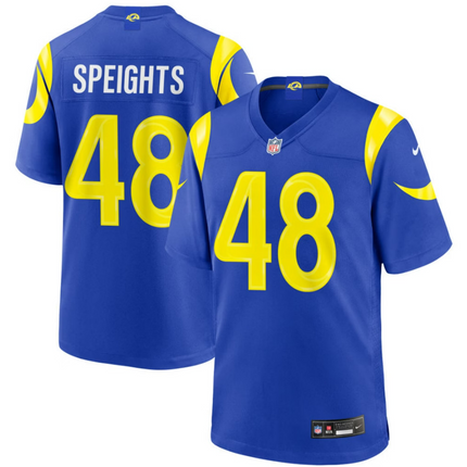 Omar Speights Los Angeles Rams 2026 Game Jersey - Royal