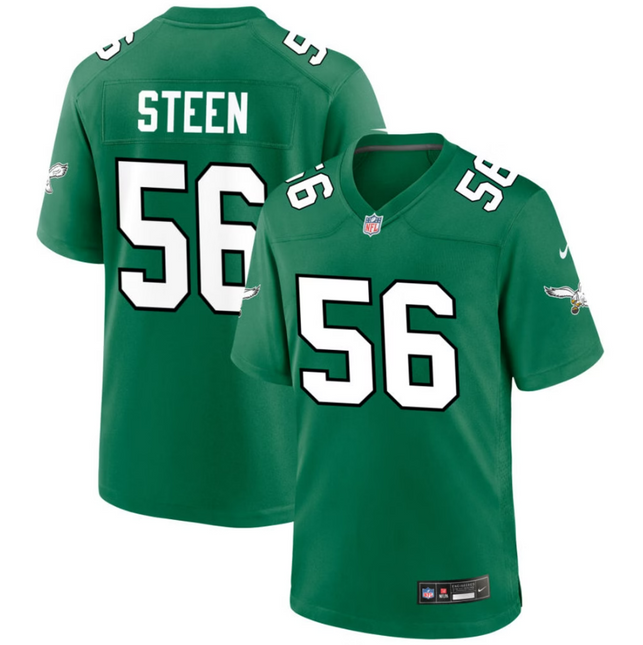 Tyler Steen Philadelphia Eagles 2026 Alternate Game Jersey - Kelly Green