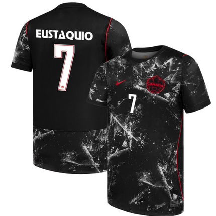 Stephen Eustaquio Canada National Team 2026 Away Jersey - Black