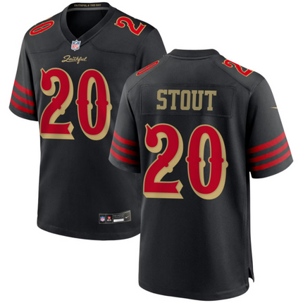 Upton Stout San Francisco 49ers 2026 Rivalries Collection Game Jersey - Black