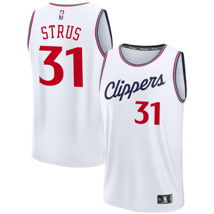 Max Strus LA Clippers 2026 Fast Break Association Edition Jersey - White