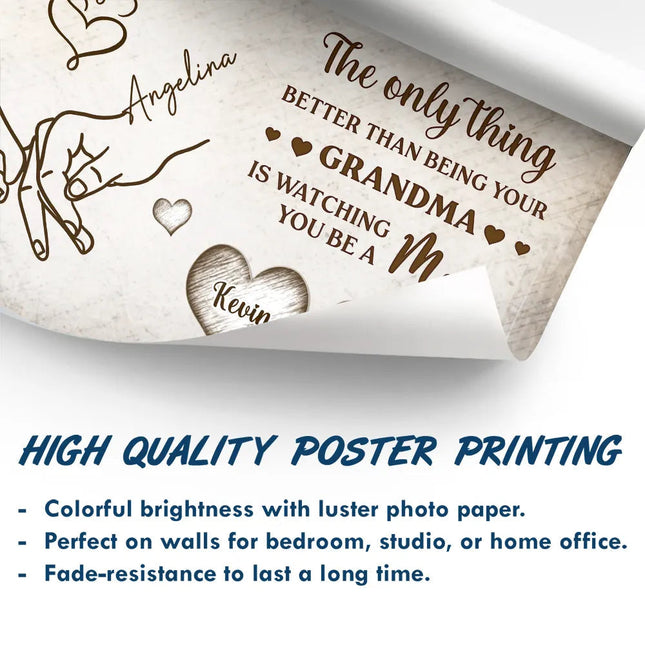 Holding Hand To My Daughter - Personalized Poster