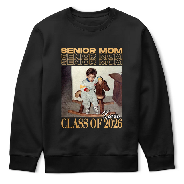 Custom Photo Senior Mom Graduation Vintage Photo - Personalized T Shirt