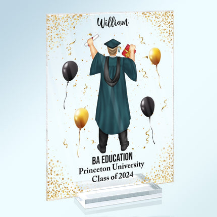 Graduation Appreciation - Graduation Gift For Friends, Family - Personalized Vertical Rectangle Acrylic Plaque