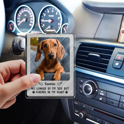 Custom Photo Memorial You Were My Hardest Goodbye - Personalized Custom Shaped Acrylic Car Visor Clip