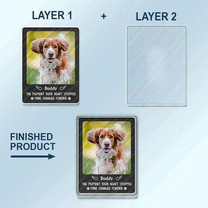 Custom Photo Memorial You Were My Hardest Goodbye - Personalized Custom Shaped Acrylic Car Visor Clip