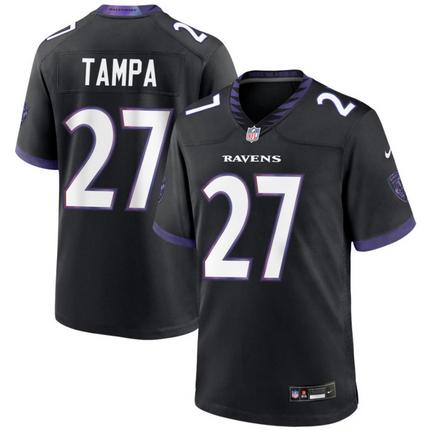 T.J. Tampa Baltimore Ravens 2026 Alternate Game Jersey - Black