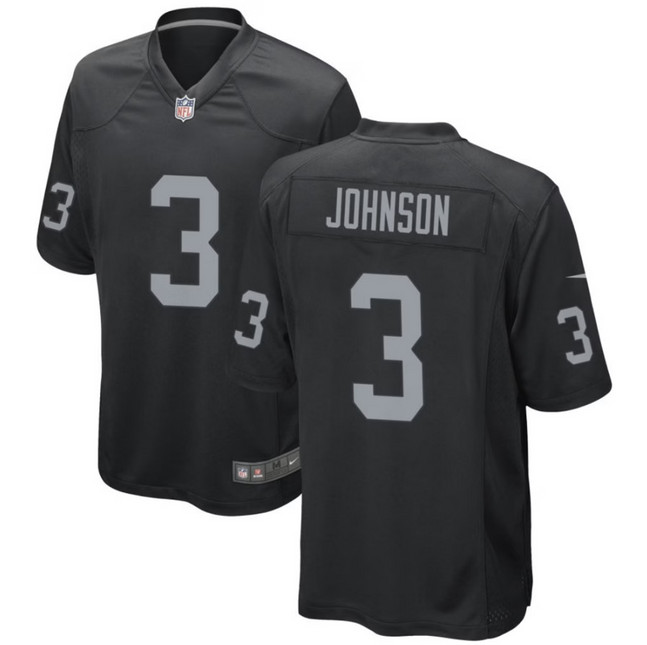 Taron Johnson Las Vegas Raiders 2026 Game Jersey - Black