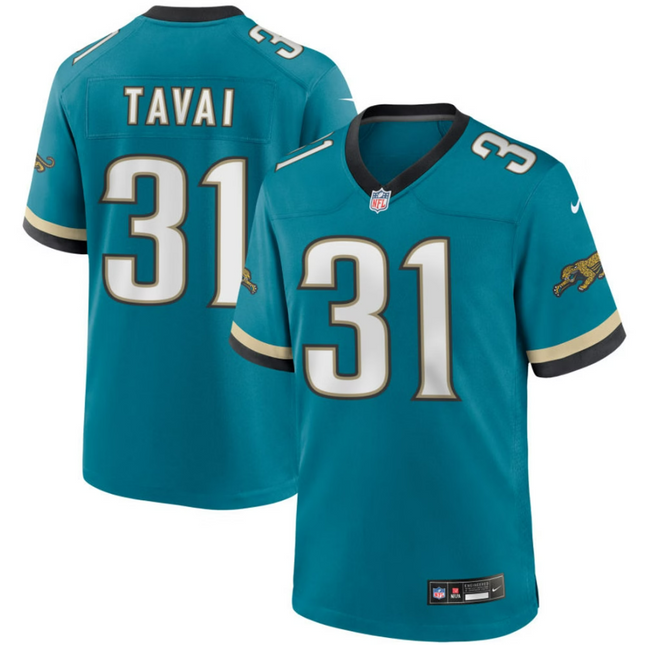 Jahlani Tavai Jacksonville Jaguars 2026 Throwback Game Jersey - Teal Prowler