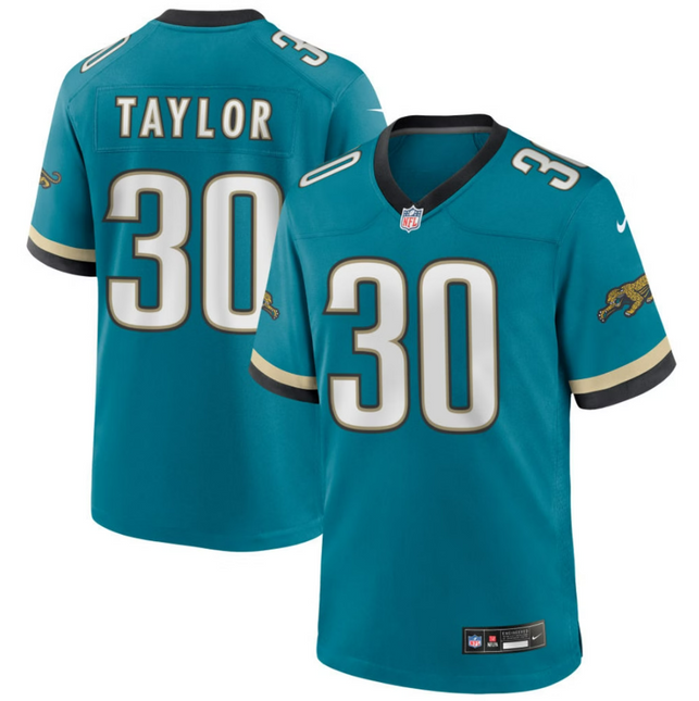 J'Mari Taylor Jacksonville Jaguars 2026 Throwback Game Jersey - Teal Prowler
