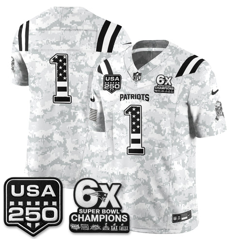 Team New England Patriots 2026 Salute to Service Edition Vapor Jersey - Arctic Camo