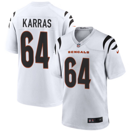 Ted Karras Cincinnati Bengals 2026 Game Jersey - White