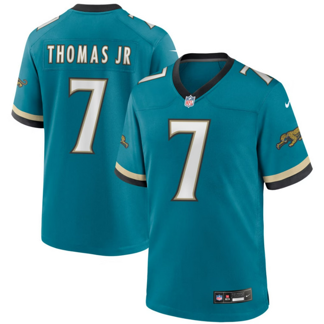 Brian Thomas Jr. Jacksonville Jaguars 2026 Throwback Game Jersey - Teal Prowler