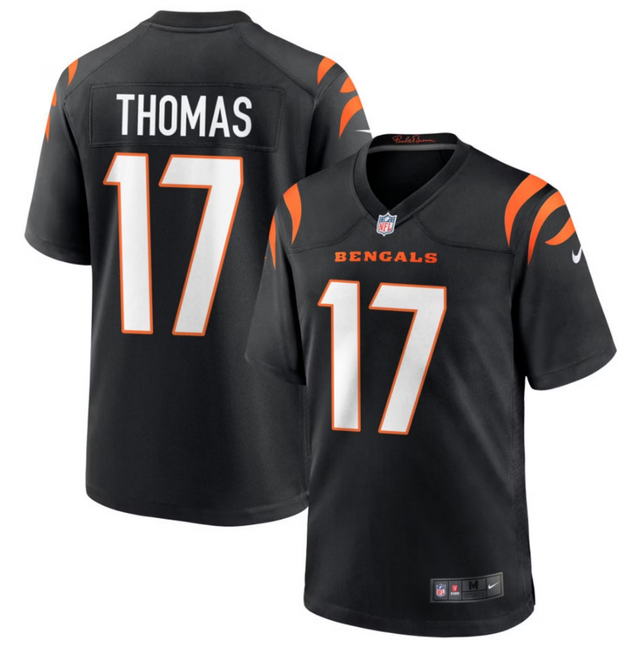 Noah Thomas Cincinnati Bengals 2026 Game Jersey - Black