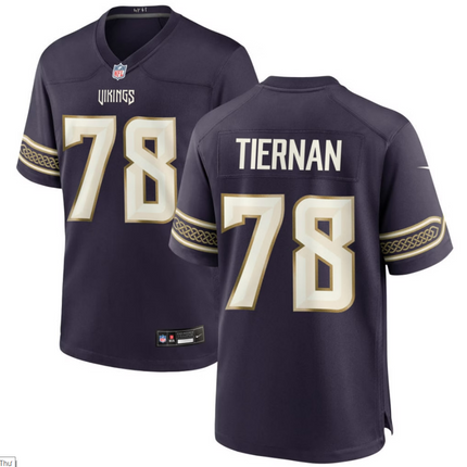 Caleb Tiernan Minnesota Vikings 2026 Rivalries Collection Game Jersey - Purple