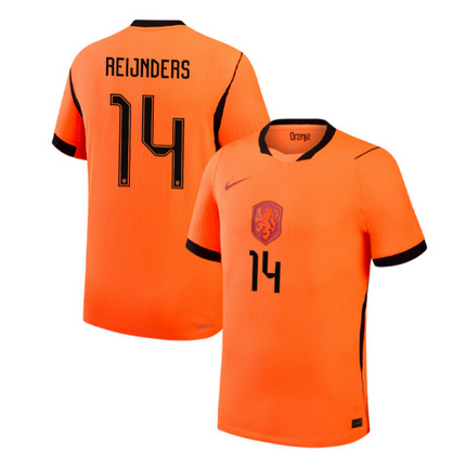 Tijjani Reijnders Netherlands National Team 2026 Home Stadium Jersey - Orange