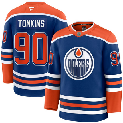Matt Tomkins Edmonton Oilers 2026 Home Premium Jersey - Royal
