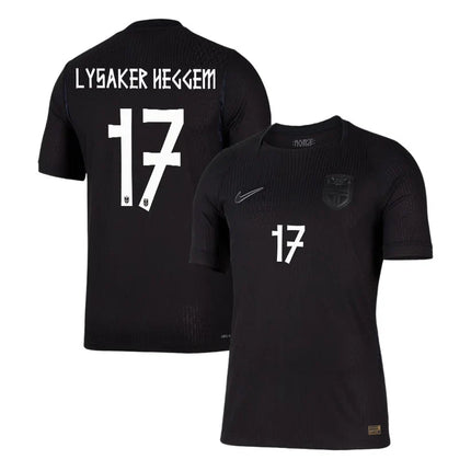 Torbjoern Lysaker Norway National Team 2026 x World Cup Patch Away Jersey – Black