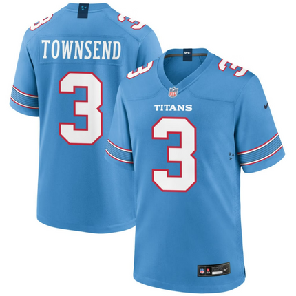 Tommy Townsend Tennessee Titans 2026 Game Jersey - Light Blue