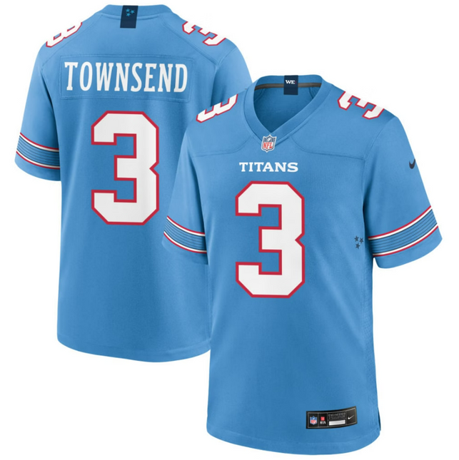 Tommy Townsend Tennessee Titans 2026 Game Jersey - Light Blue