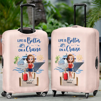 Travel All My Cruise Crap - Personalized Luggage Cover